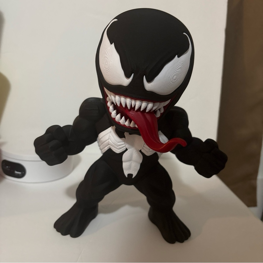 Black Venom Action Figure Toy 3D printed